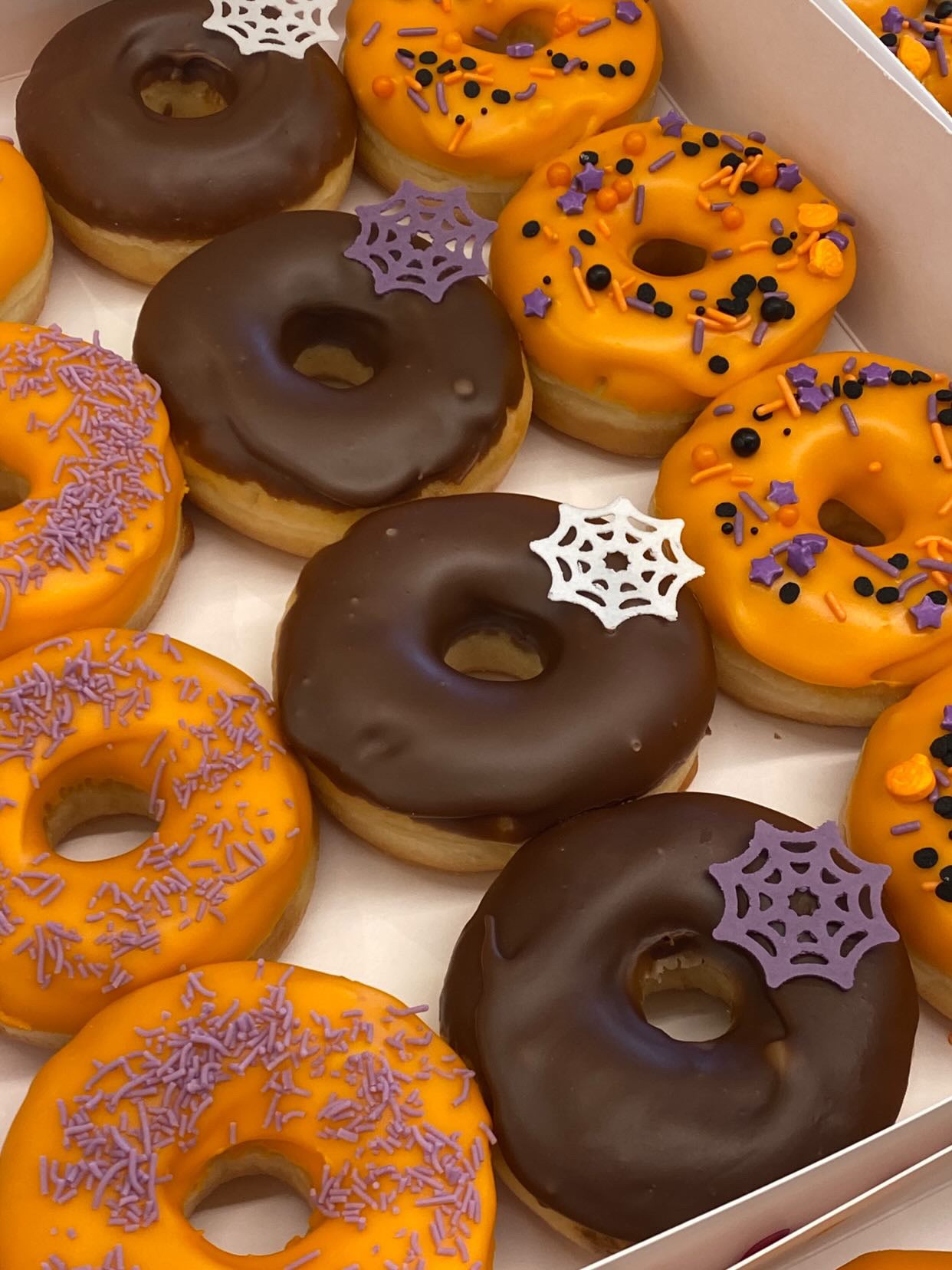 Halloween glazed donuts