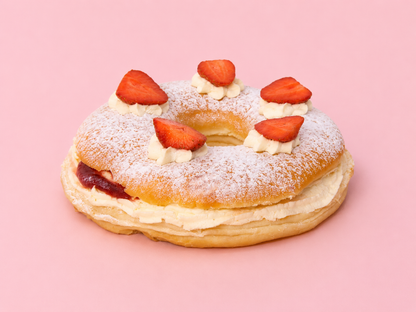 Fresh Cream Donut Cake