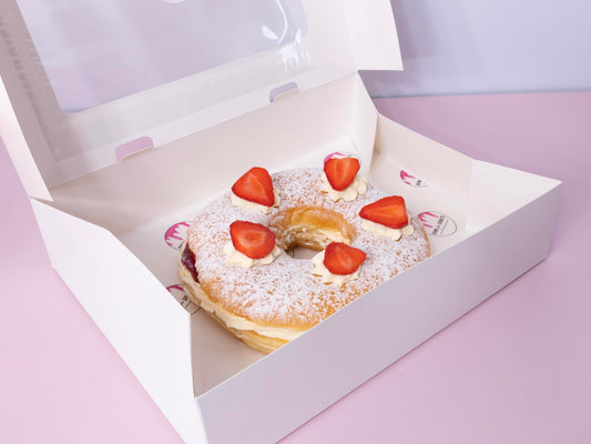 Father's Day Giant Fresh Cream Donut Cake