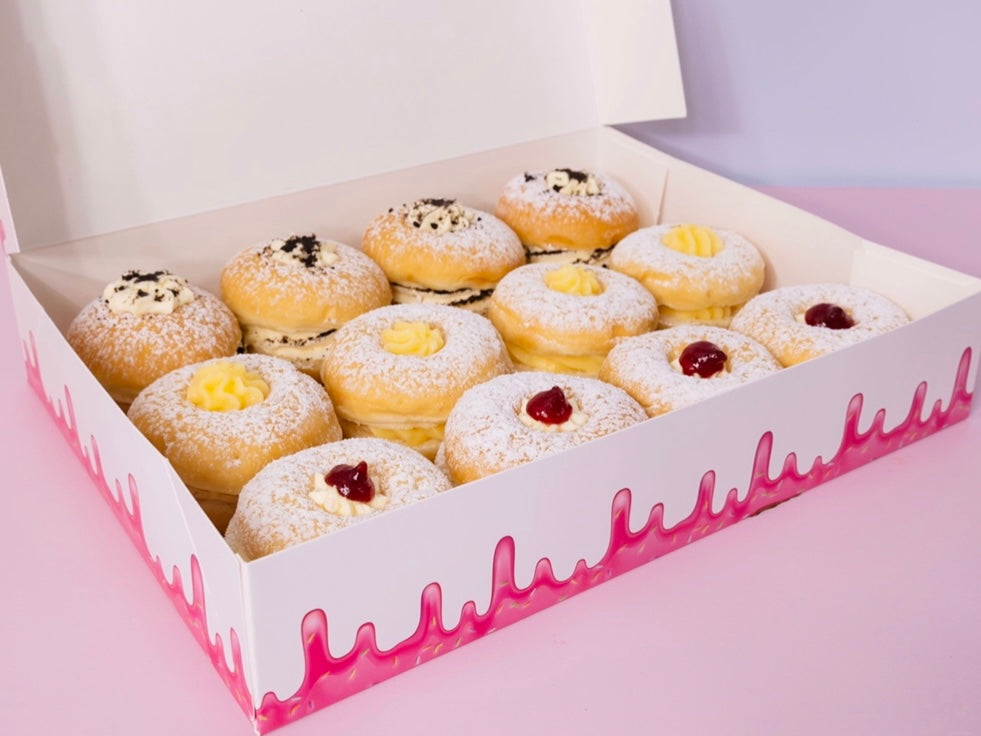 12 Fresh Cream Mini Donut Cakes