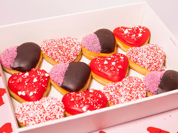Heart Donuts Assorted 12 pack