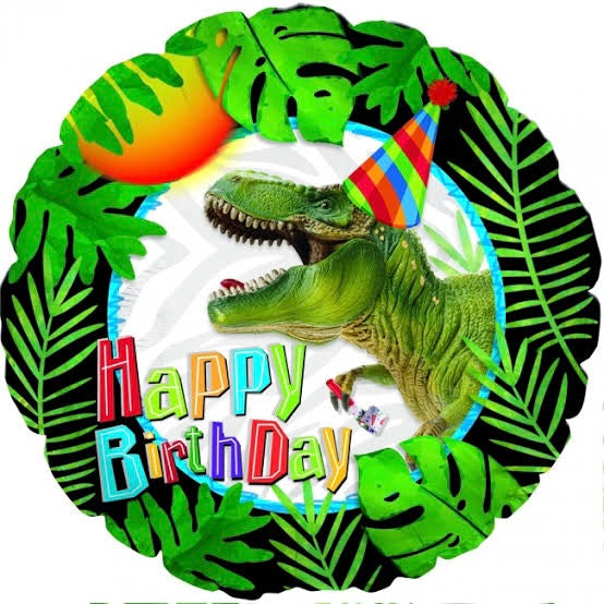 HAPPY BIRTHDAY DINOSAUR BALLOON