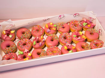 21 Strawberry Glazed Donuts