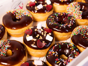 21 Chocolate Glazed Donuts