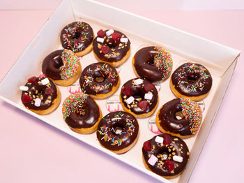 12 Chocolate Glazed Donuts