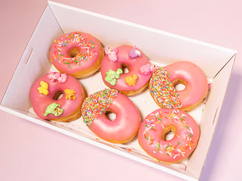 6 Strawberry Glazed Donuts