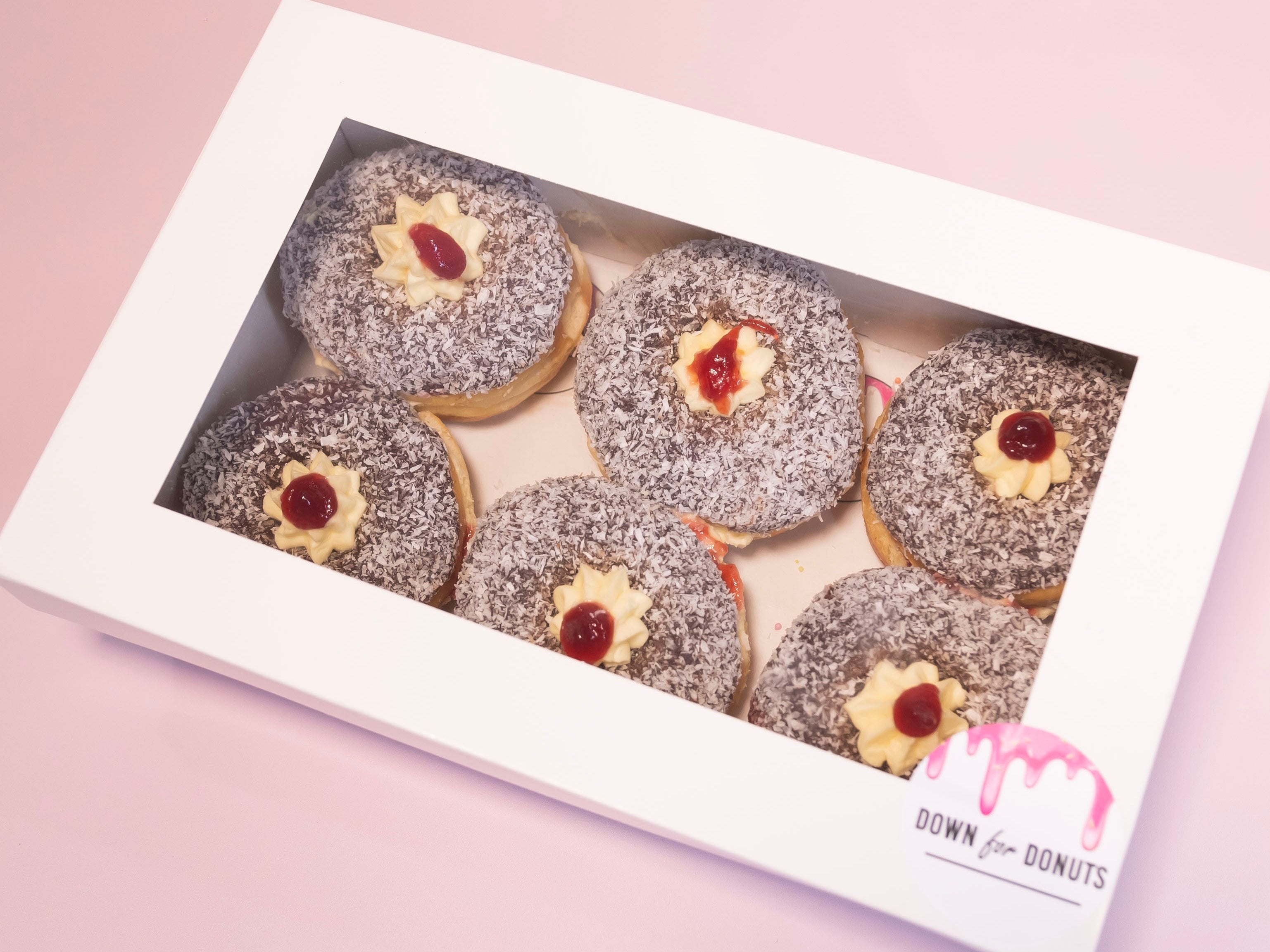 6 Chocolate Lamington Donuts