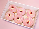 Load image into Gallery viewer, 6 Strawberry Lamington Donuts
