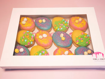 12 Easter Egg Shaped Donuts