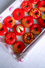 Load image into Gallery viewer, Lunar New Year Glazed Donut Box 12 pack
